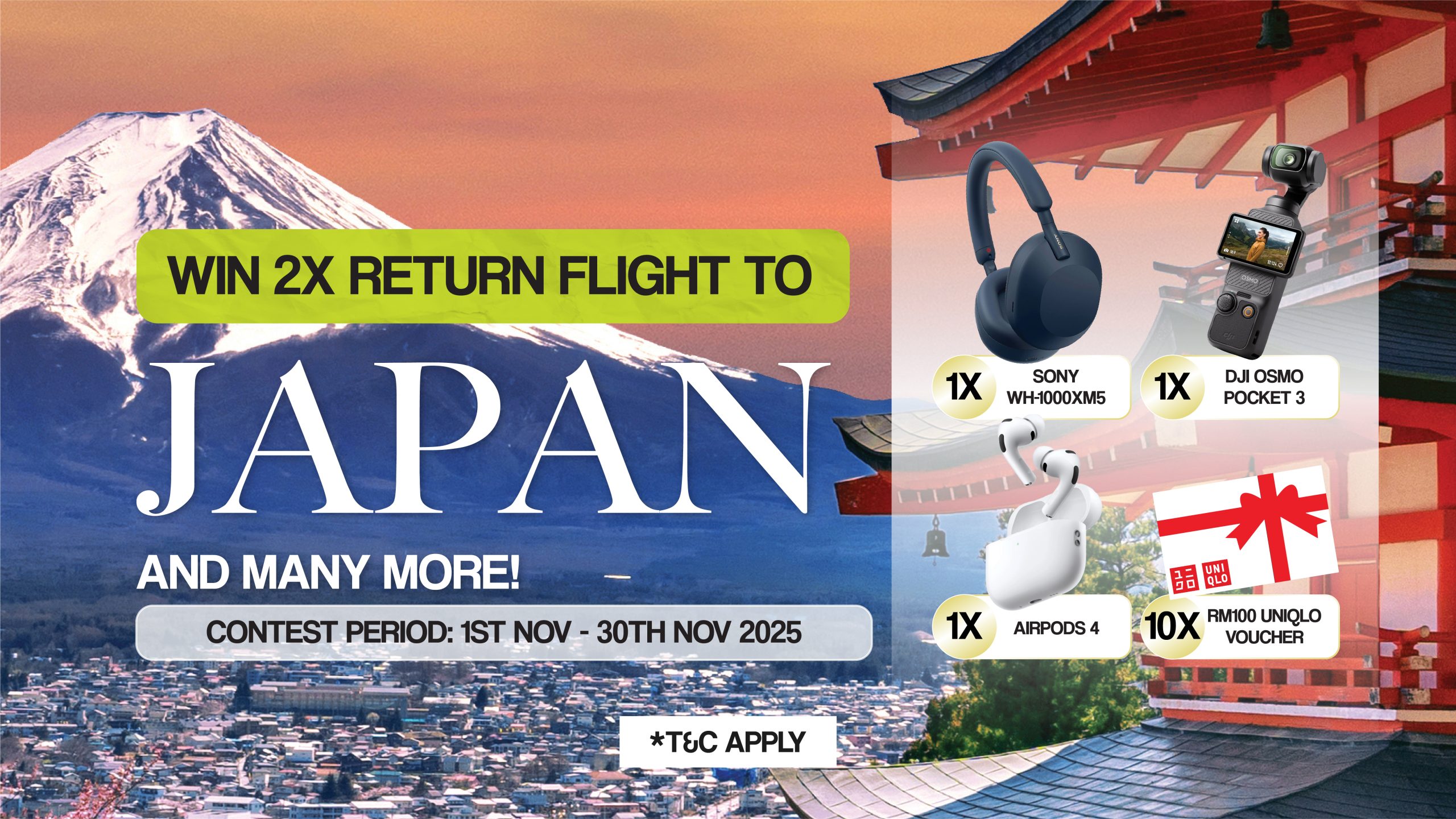 Spectaclex Win Flight to Japan Giveaway Banner