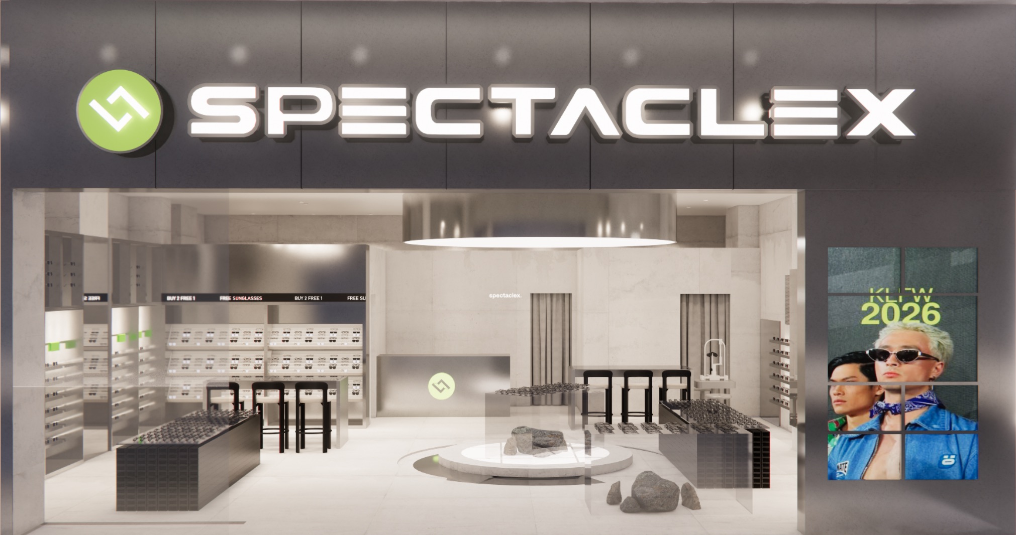 SpectacleX storefront at Mitsui Shopping Park LaLaport Bukit Bintang City Centre